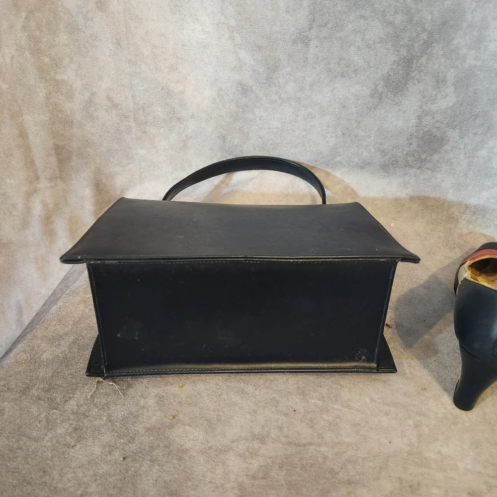 Vintage Red, White &‎ Navy Handbag and Heels Set Size 4.5